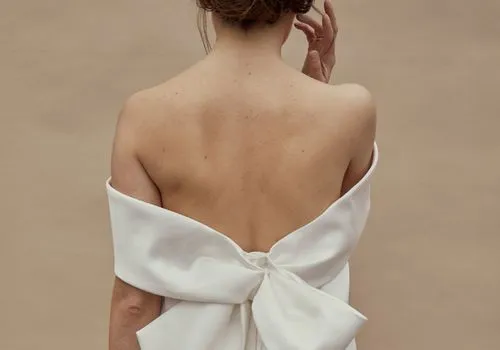 שמלה לבנה קטנה של שמלות כלה של אמסייל לפי עונה