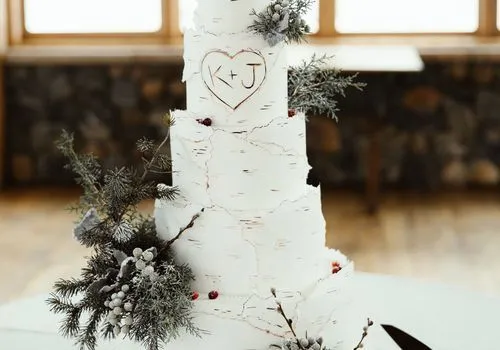 17 nyírfa esküvői torta szabadtéri ihletésű ünnepségre