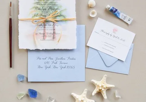 22 invitations de mariage sur la plage pour une cérémonie en bord de mer