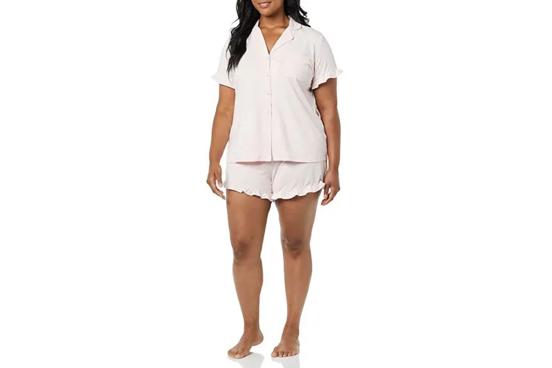   அமேசான் எசென்ஷியல்ஸ் பெண்கள்'s Cotton Modal Short Pajama Set