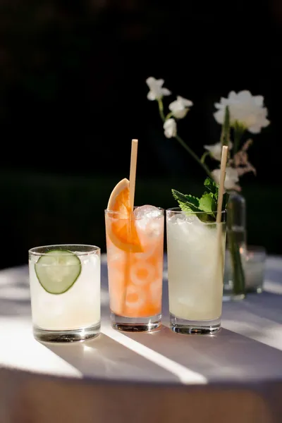   Mégane et Thomas's trio of signature cocktails