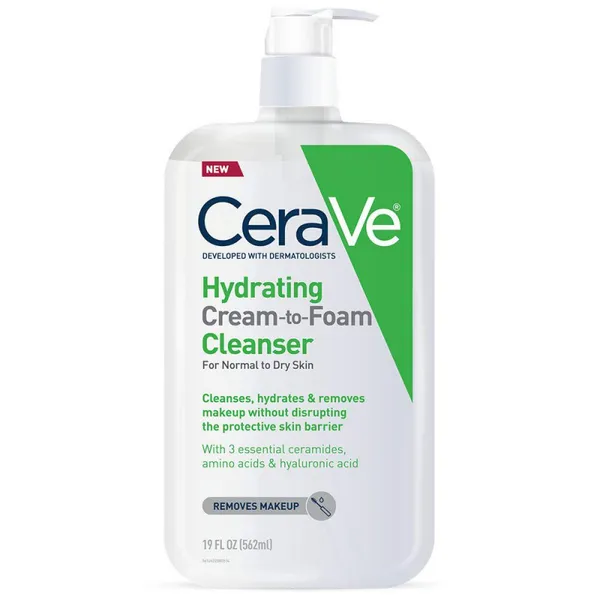   Nettoyant hydratant crème-mousse CeraVe