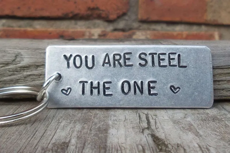   CoolKeyRings âYou Are STEEL The Oneâ キーホルダー