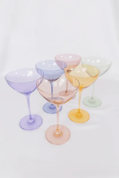   Verres à martini en verre coloré Estelle