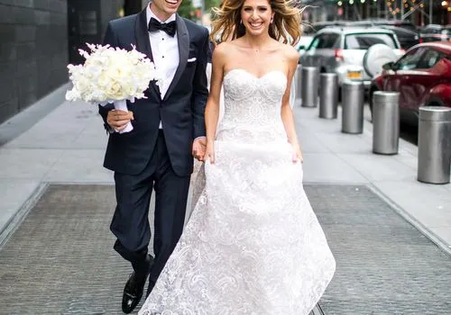 Un casament amb corbata negra amb vistes assassines a la ciutat de Nova York