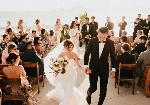 Un mariage axé sur le design au Cape à Los Cabos