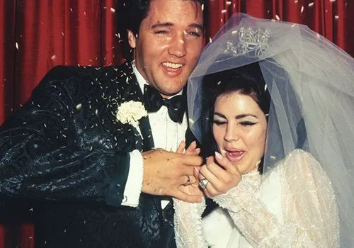TBT: Elvis en Priscilla Presley's trouwfoto's